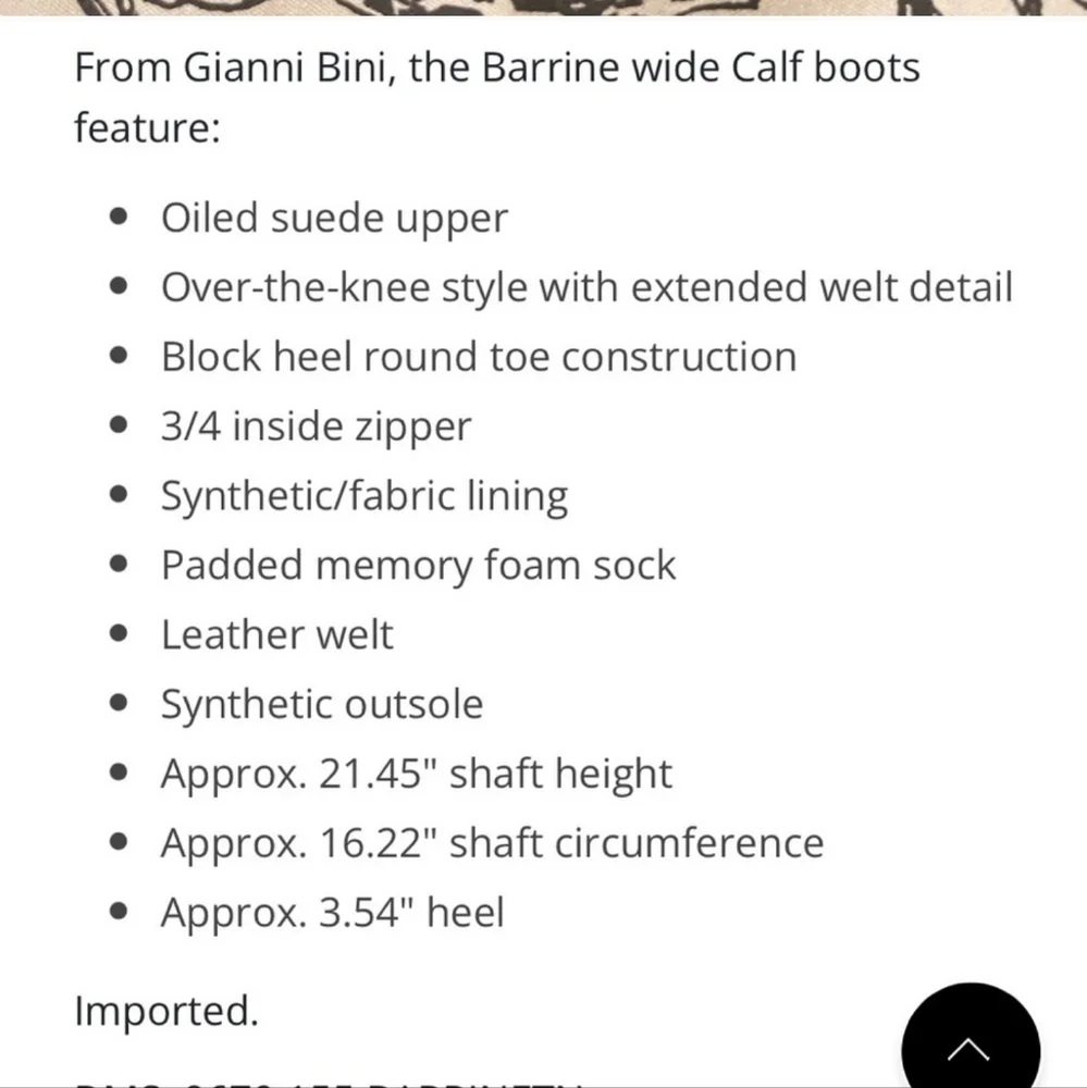 Gianni Bini barrine NWT over the knee boots Suede size 6 - Picture 7 of 7